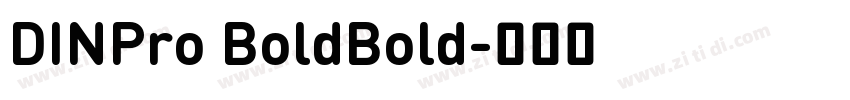 DINPro BoldBold字体转换